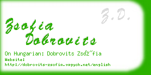 zsofia dobrovits business card